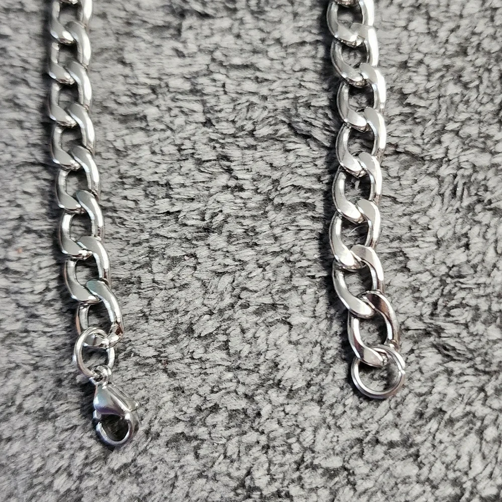 Men's Stainless Steel Curb Chain Bracelet 5mm